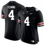 Men's Ohio State Buckeyes #4 Julian Fleming Black Nike NCAA College Football Jersey Jogging KMA1544HB